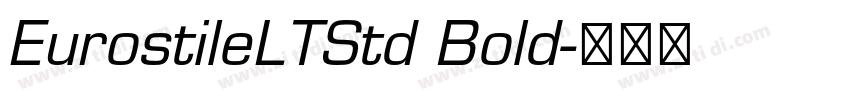 EurostileLTStd Bold字体转换